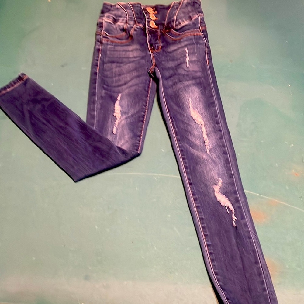 Girls denim skinny jeans size 12